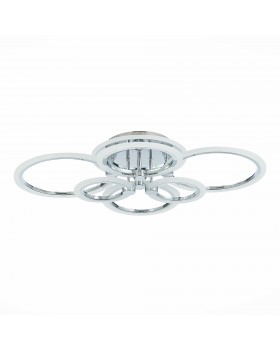 SLE500512-06RGB Светильник потолочный Хром/Белый LED 1*132W RGB 8W 3000-6000K CERINA-foto4