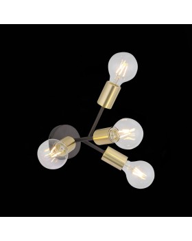 SL437.401.04 Бра ST-Luce Золотистый,Черный E27 4*60W FOGLIONE-foto4