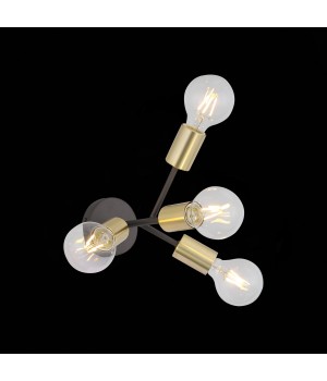 SL437.401.04 Бра ST-Luce Золотистый,Черный E27 4*60W FOGLIONE-foto4