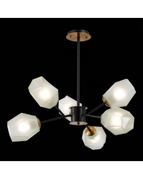 SLE205102-06 Люстра потолочная Латунь, Черный/Белый E27 6*60W TERRAMO-foto4