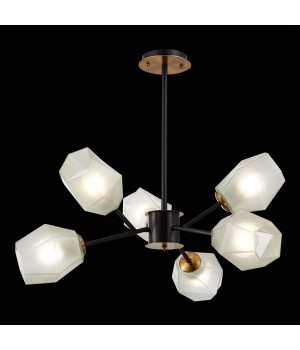 SLE205102-06 Люстра потолочная Латунь, Черный/Белый E27 6*60W TERRAMO-foto4