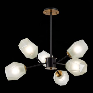 SLE205102-06 Люстра потолочная Латунь, Черный/Белый E27 6*60W TERRAMO-foto4