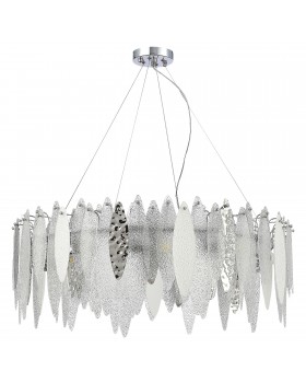 SL1224.103.10 Люстра подвесная ST-Luce Хром/Прозрачный, Белый E14 10*60W LASTRA-foto2