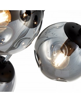 SLE106002-08 Люстра потолочная Хром, Черный/Дымчатый E14 8*40W MAREA-foto10