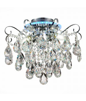 SLE160002-04 Светильник потолочный Хром/Прозрачный E14, LED 4+1*40/5(подсветка)W LITERO-foto13