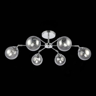 SLE102202-06 Люстра потолочная Хром/Дымчатый E14 6*40W FASIA-foto3