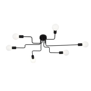 SL419.442.06 Люстра потолочная Черный E27 6*60W ANO-foto2