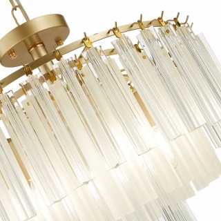 SLE260103-05 Люстра подвесная Шампань/Шампань, Прозрачный E14 5*40W REGGIO-foto4