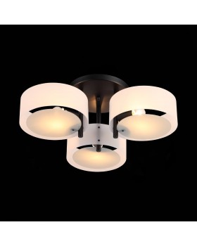 SL483.402.03 Люстра потолочная Черный/Белый E27 3*60W FORESTA-foto9