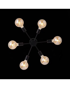 SL419.402.06 Люстра потолочная Черный E27 6*60W ANO-foto4