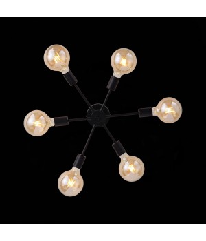 SL419.402.06 Люстра потолочная Черный E27 6*60W ANO-foto4