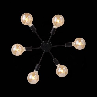 SL419.402.06 Люстра потолочная Черный E27 6*60W ANO-foto4