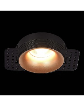 ST218.428.01 Св-к встр. Черный GU10 1*50W IP20 D85xH30 165-265V Без ламп Встраиваемые светильники-foto3