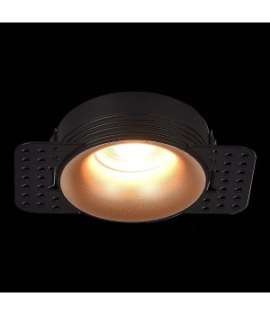 ST218.428.01 Св-к встр. Черный GU10 1*50W IP20 D85xH30 165-265V Без ламп Встраиваемые светильники-foto3