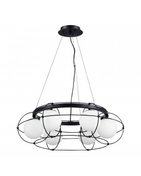 SL1189.403.06 Люстра подвесная ST-Luce Черный/Опал G9 6*5W BEATA-foto2