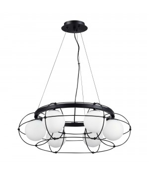 SL1189.403.06 Люстра подвесная ST-Luce Черный/Опал G9 6*5W BEATA-foto2