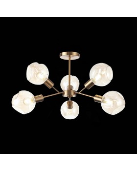 SLE155302-06 Люстра потолочная Античная медь/Янтарный E14 6*60W GENTORE-foto18