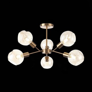 SLE155302-06 Люстра потолочная Античная медь/Янтарный E14 6*60W GENTORE-foto18