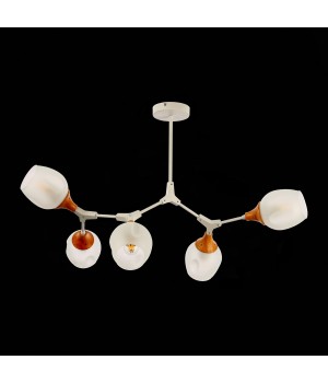 SLE113502-05 Люстра потолочная Белый, Светлое дерево/Белый E27 5*60W CIOTOLLA-foto5