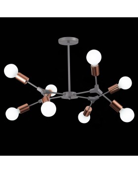 SLE106403-08 Люстра подвесная Серый, Розовое золото E27 8*60W PALARE-foto9