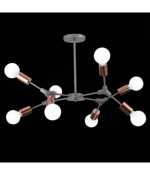 SLE106403-08 Люстра подвесная Серый, Розовое золото E27 8*60W PALARE-foto9