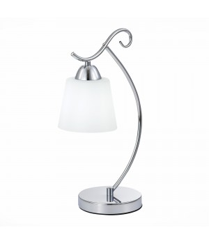SLE103904-01 Прикроватная лампа Хром/Белый E27 1*60W LIADA