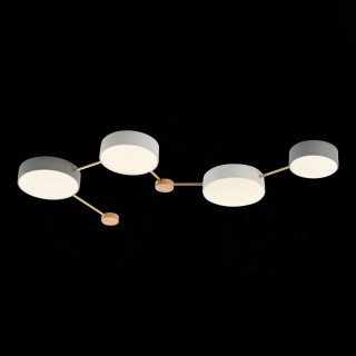 SLE600102-04 Светильник потолочный Золотистый, Светлое дерево/Белый, Серый LED 4*16,5W 4000K DOSSENA-foto4