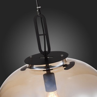 SL1050.423.01 Светильник подвесной ST-Luce Черный/Коньячный E27 1*40W BURASCA-foto3