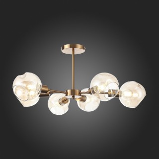 SLE155302-06 Люстра потолочная Античная медь/Янтарный E14 6*60W GENTORE-foto9