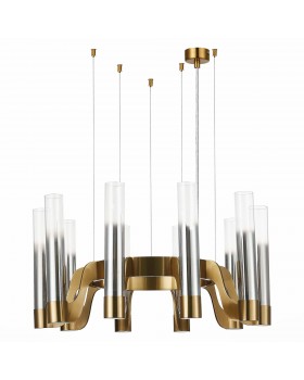 SL1235.303.10 Люстра подвесная ST-Luce Латунь/Хром, Прозрачный E14 10*40W ETTORE-foto2