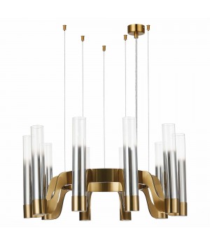 SL1235.303.10 Люстра подвесная ST-Luce Латунь/Хром, Прозрачный E14 10*40W ETTORE-foto2