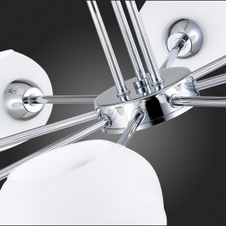 SLE104302-08 Люстра потолочная Хром/Белый E14 8*40W LANTA-foto3