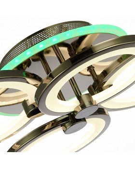 SLE200382-04RGB Светильник потолочный Темный хром/Белый LED 1*100W RGB 8W 3000-6000K LETO-foto6