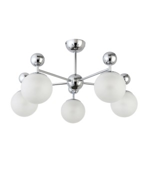 SLE106102-05 Люстра потолочная Хром/Белый E27 5*60W PECHIO-foto2