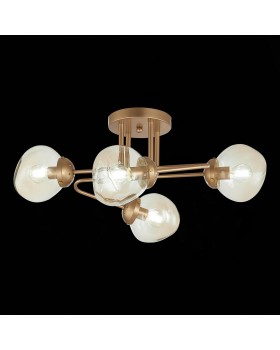 SLE155702-04 Люстра потолочная Золотистый/Янтарный E14 4*40W MORE-foto3