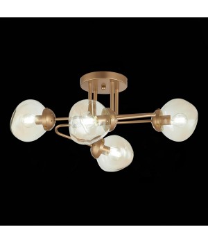 SLE155702-04 Люстра потолочная Золотистый/Янтарный E14 4*40W MORE-foto3