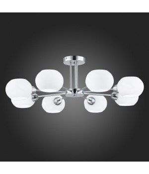 SLE104302-08 Люстра потолочная Хром/Белый E14 8*40W LANTA-foto5