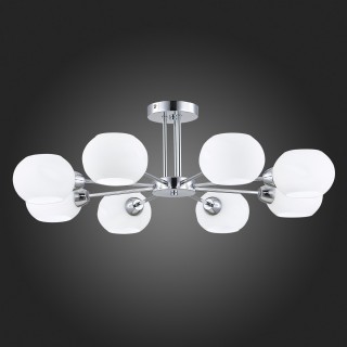 SLE104302-08 Люстра потолочная Хром/Белый E14 8*40W LANTA-foto5