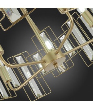 SLE103403-05 Люстра подвесная Шампань/Прозрачный E14 5*40W GIANO-foto12