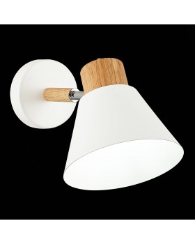 SLE103701-01 Светильник настенный Светлое дерево, Белый/Белый E27 1*60W BUVE-foto3
