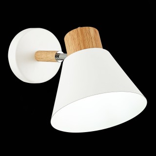 SLE103701-01 Светильник настенный Светлое дерево, Белый/Белый E27 1*60W BUVE-foto3