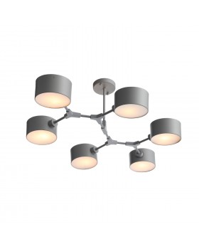 SLE183702-06 Люстра потолочная Серый/Серый E14 6*60W GIMENTO-foto2