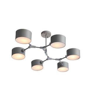 SLE183702-06 Люстра потолочная Серый/Серый E14 6*60W GIMENTO-foto2