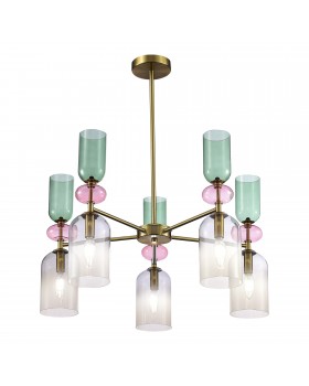 SL2000.202.05 Люстра потолочная ST-Luce Золотистый/Дымчатый E14 5*40W GEA-foto3