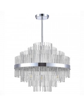 SL1634.103.09 Люстра подвесная ST-Luce Хром/Прозрачный E14 9*60W RENS-foto2