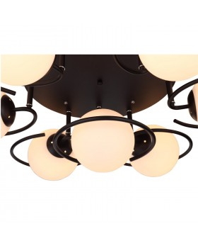 SL418.402.07 Люстра потолочная Черный/Белый E27 7*60W GALIO-foto2