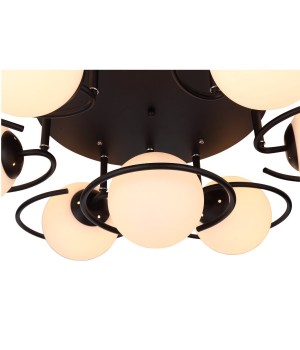 SL418.402.07 Люстра потолочная Черный/Белый E27 7*60W GALIO-foto2