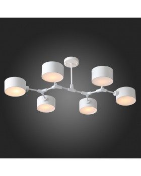 SLE183502-06 Люстра потолочная Белый/Белый E14 6*60W GIMENTO-foto3