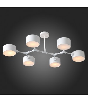 SLE183502-06 Люстра потолочная Белый/Белый E14 6*60W GIMENTO-foto3