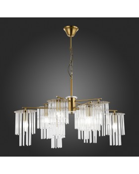 SLE1122-303-08 Светильник подвесной Латунь/Прозрачный E14 8*40W LYNDEN-foto5